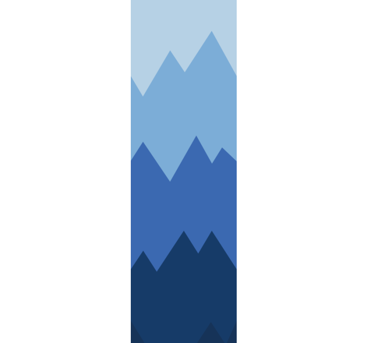 Mountain Peaks Pattern geometric wallpaper - TenStickers