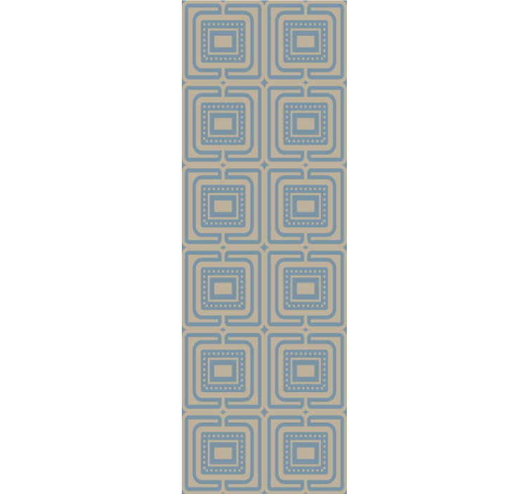 Bronze and dark blue squares texture wallpaper - TenStickers