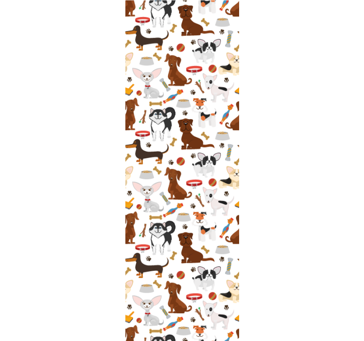Canine Characters dogs wallpaper - TenStickers