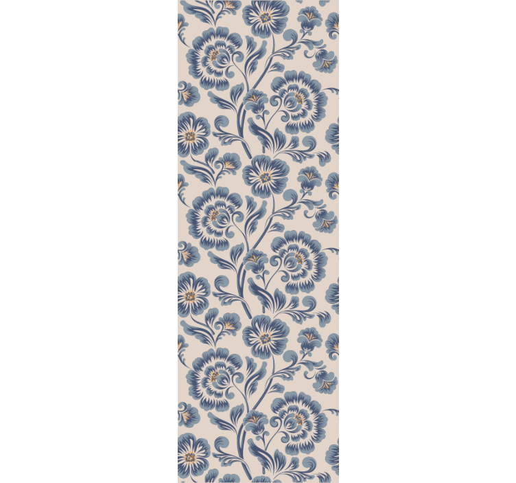 Botanical Damask Sophistication floral ornament wallpaper - TenStickers