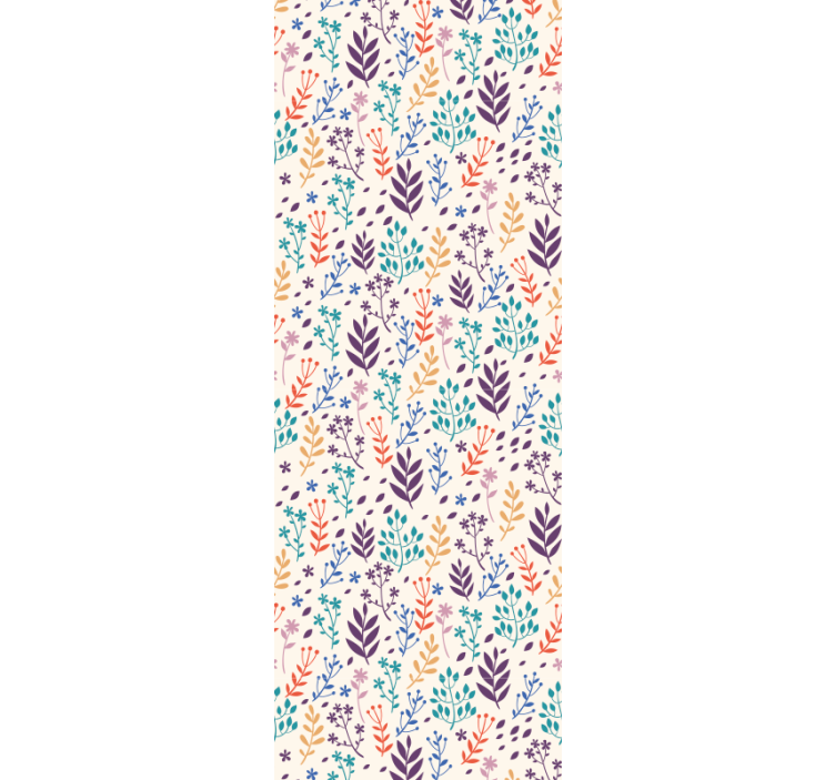 Leaf wallpaper with autumn leaf patterns - TenStickers