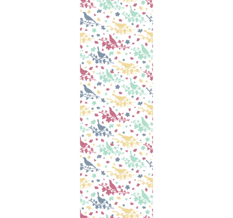 Bird Pattern Motif birds wallpaper - TenStickers