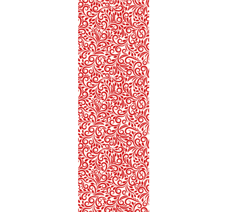 Red polish Flower Wallpaper - TenStickers