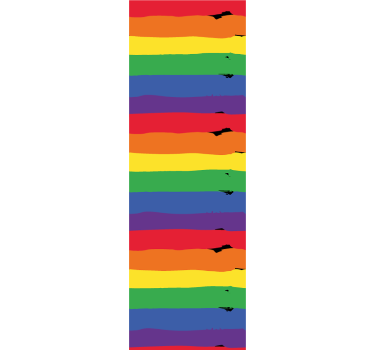 Rainbow Striped Backdrop striped wallpaper - TenStickers