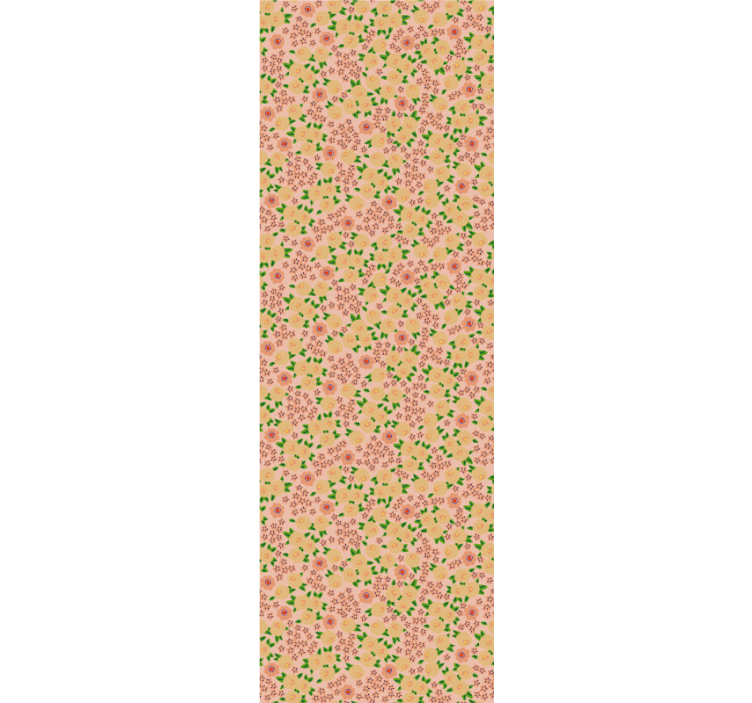 Floral Motif Delight flower wallpaper - TenStickers