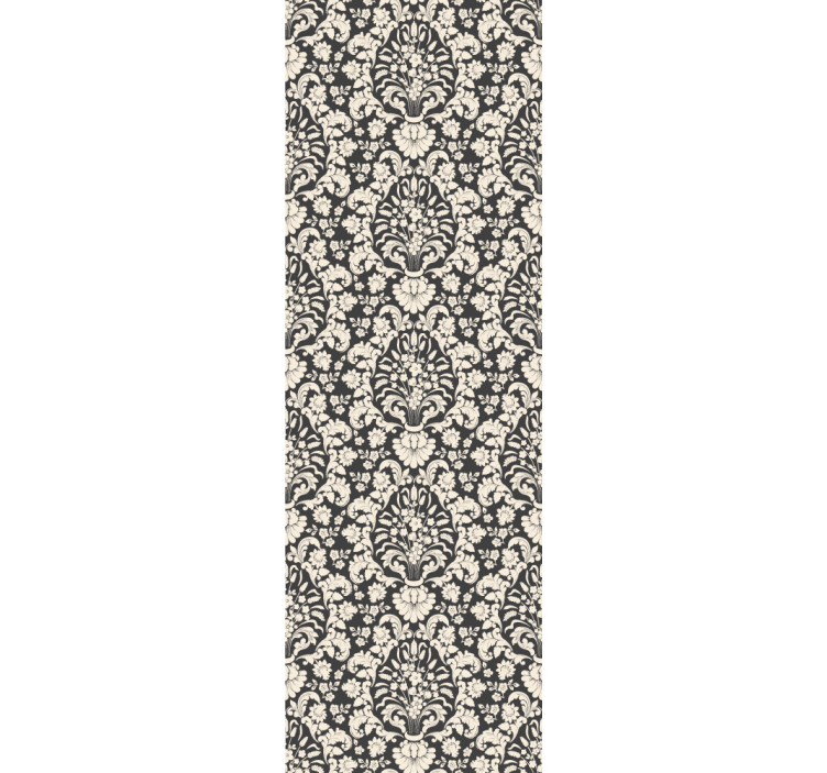 Baroque wallpaper with baroque damask pattern - TenStickers