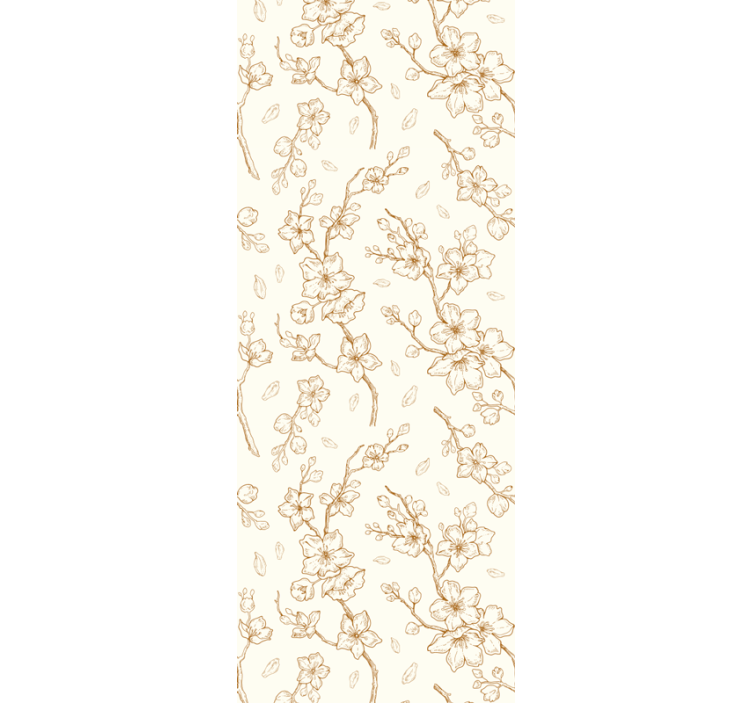 Floral Branch Design flower wallpaper - TenStickers