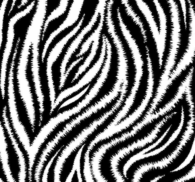 Zebra wallpaper with zebra swirls design - TenStickers