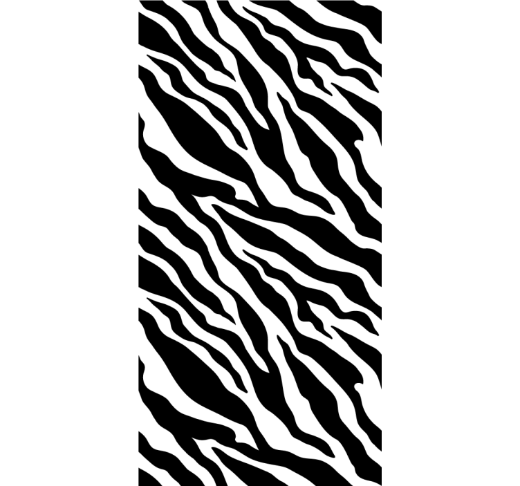 Zebra wallpaper in striped design - TenStickers