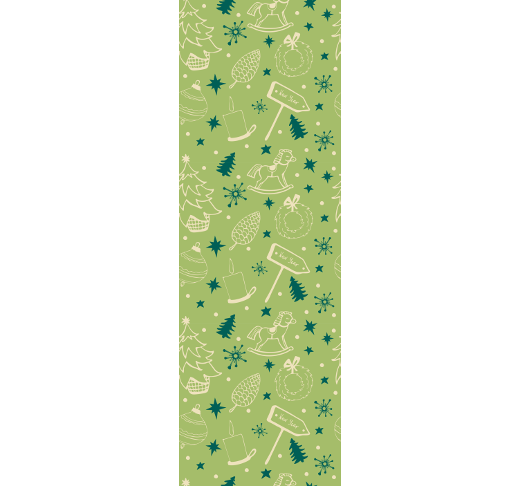 Festive Holiday Motifs christmas wallpaper - TenStickers