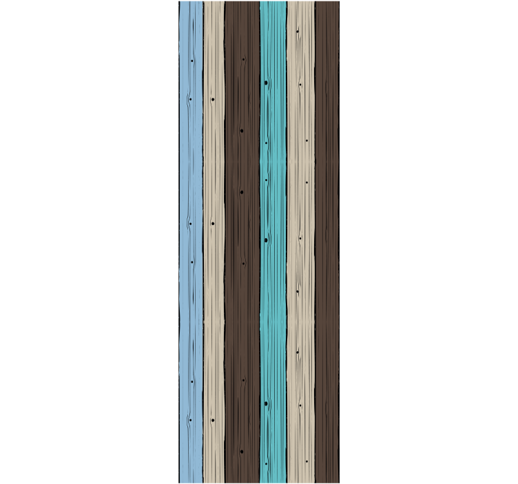 Stylized Planks wood wallpaper - TenStickers
