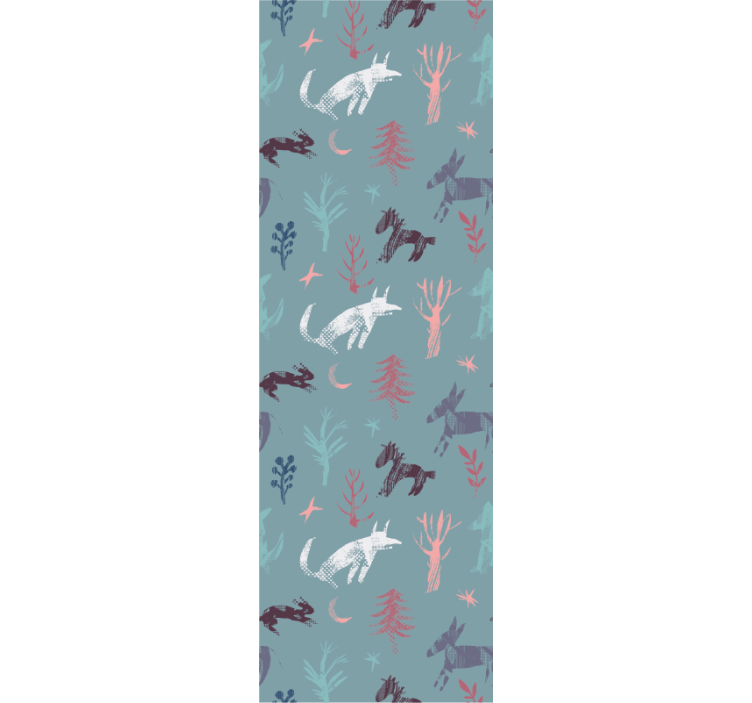 Woodland Creature Motif animal wallpaper - TenStickers