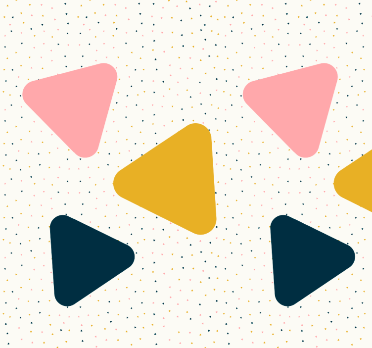 Modern Geometric Shapes Design triangle wallpaper - TenStickers