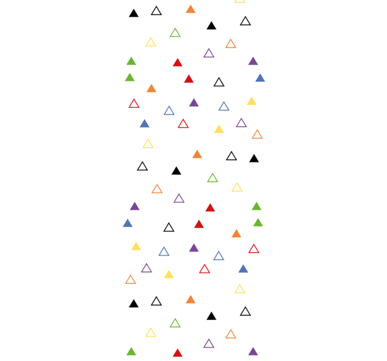 Colorful Triangular Motif geometric wallpaper - TenStickers