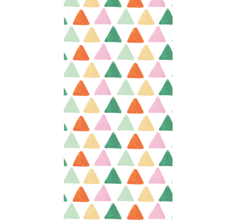 Colorful Triangular Pattern geometric wallpaper - TenStickers