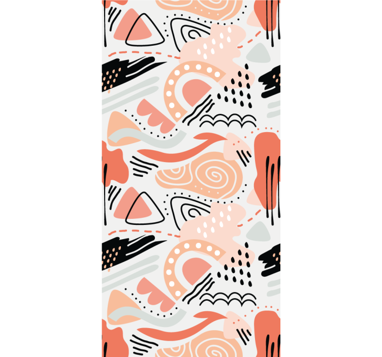 Geometric Forms abstract wallpaper - TenStickers