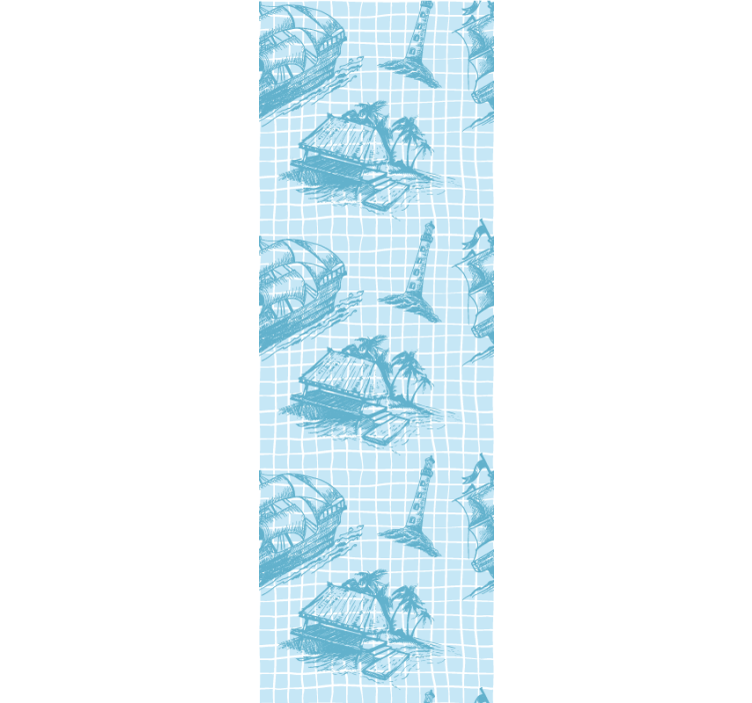 Westwind toile pattern design Classic wallpaper - TenStickers