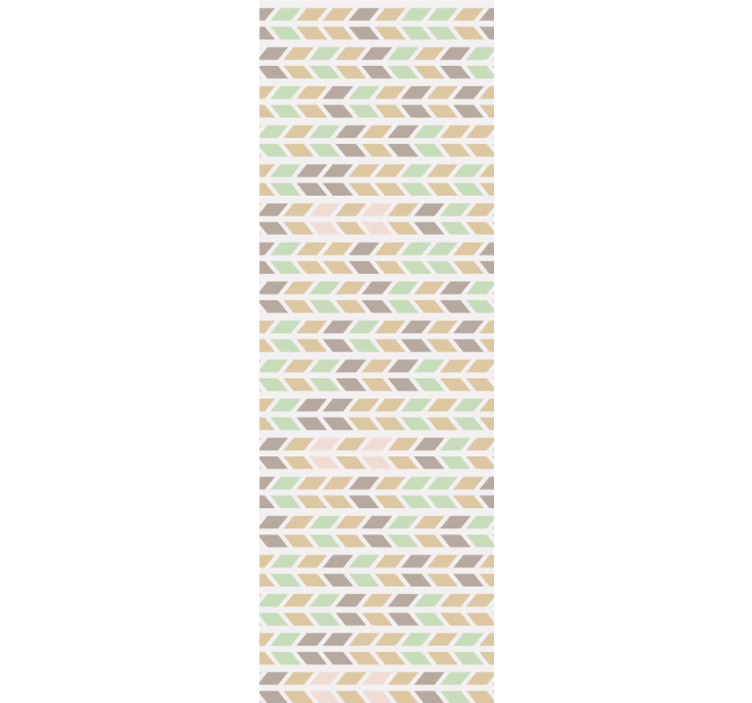 Chevron arrow pattern horizontal striped wallpaper - TenStickers