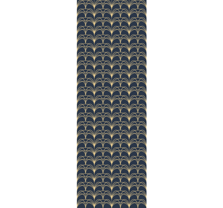 Art Deco Arcs geometric wallpaper - TenStickers