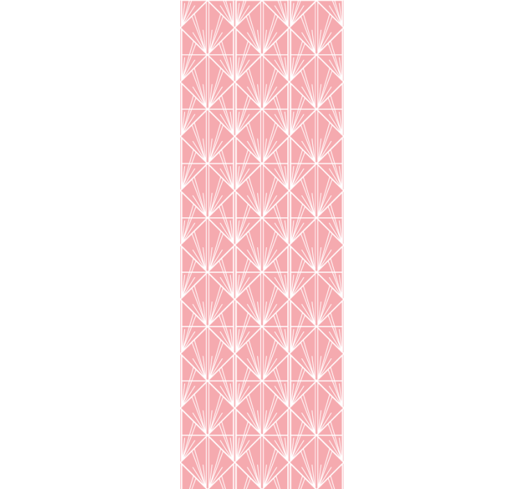 Geometric Pink Pattern modern wallpaper - TenStickers