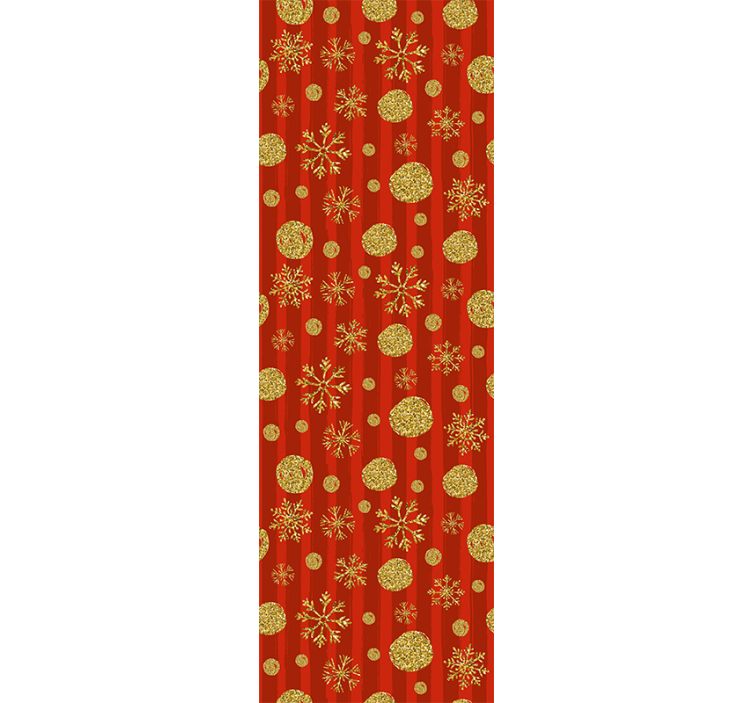 Festive Glitter Ornaments christmas wallpaper - TenStickers