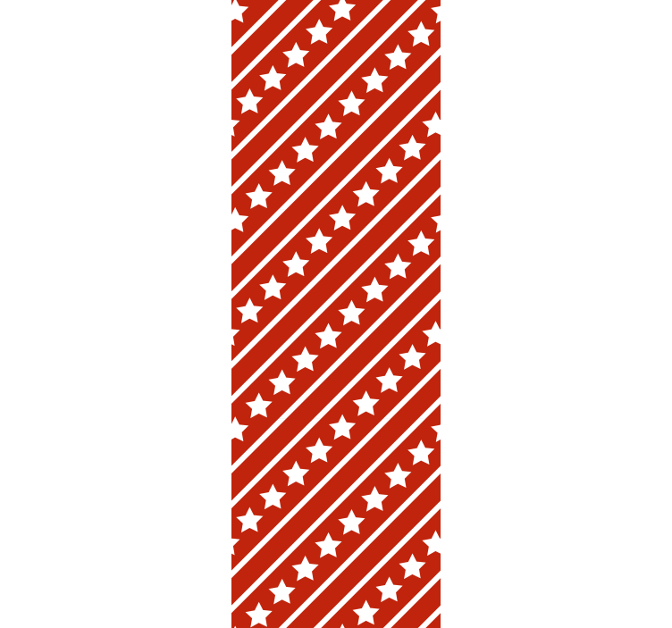 Striped wallpaper with striped star pattern - TenStickers