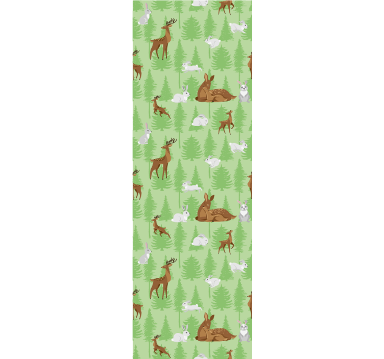 Forest Animal Motif animal wallpaper - TenStickers