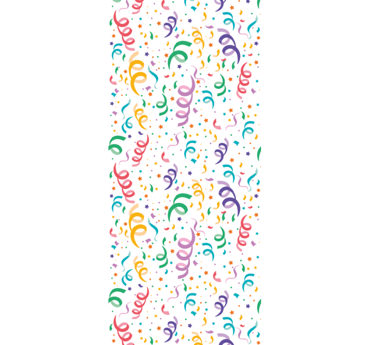 Festive Confetti Design nursery wallpaper - TenStickers