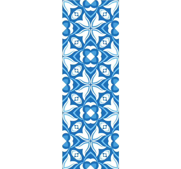 Elegant Blue Patterns tile wallpaper - TenStickers