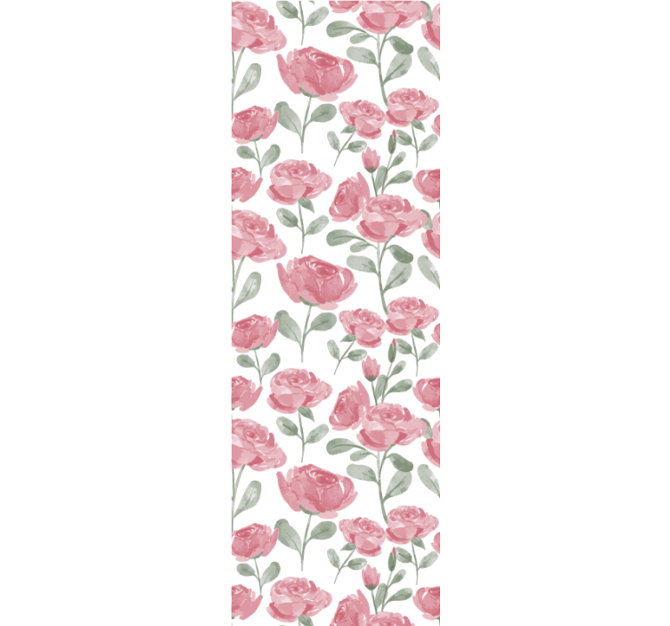 Natural vintage rose pattern flower wallpaper - TenStickers