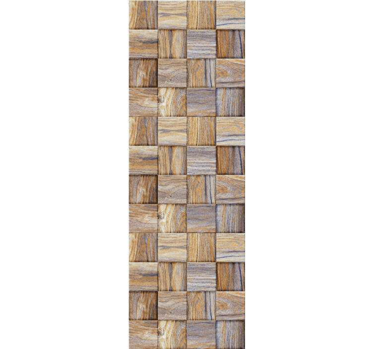 Interlaced Timber wood wallpaper - TenStickers