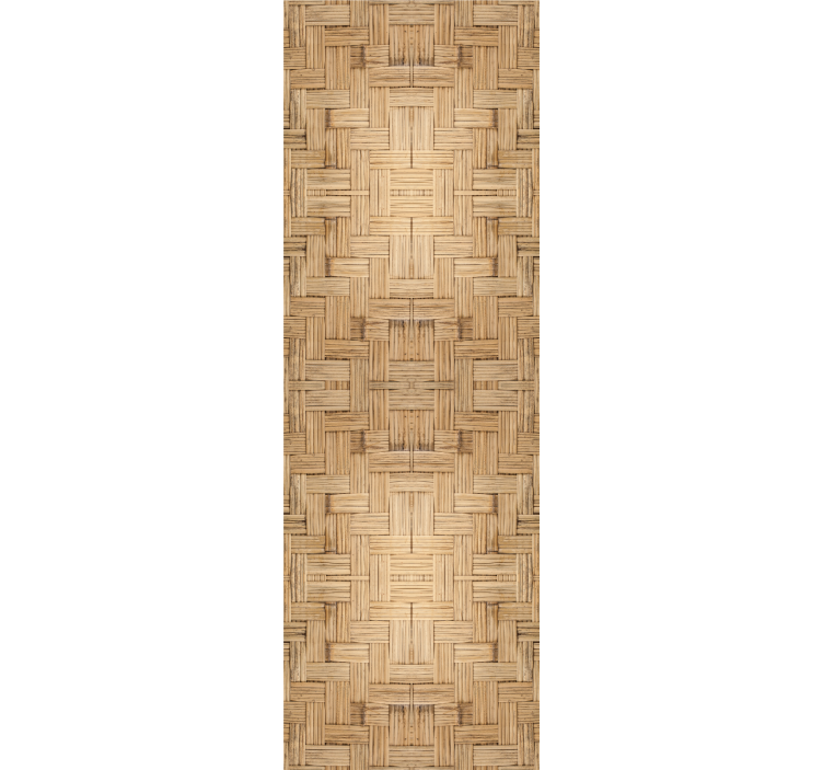 Woven wood effect  wallpaper - TenStickers