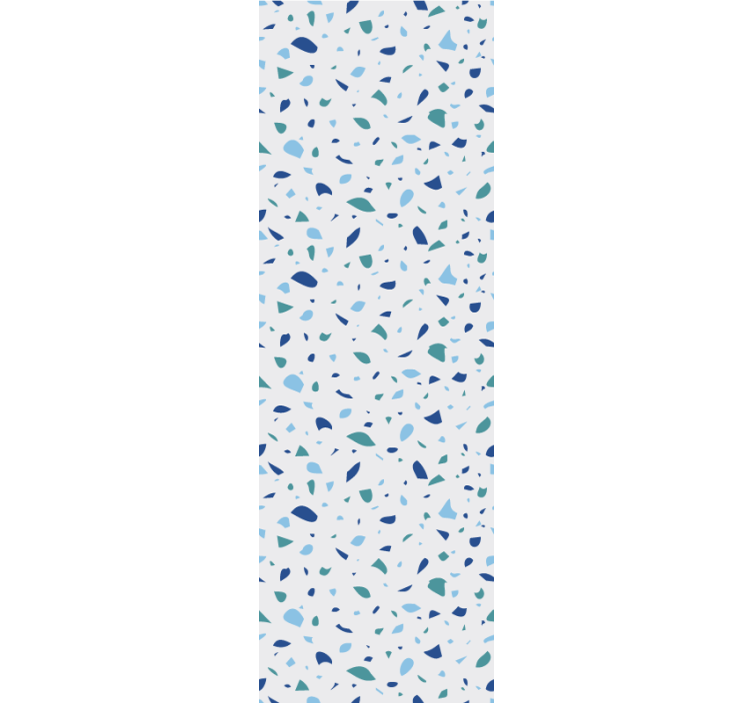 Blue simple terrazzo texture pattern wallpaper - TenStickers