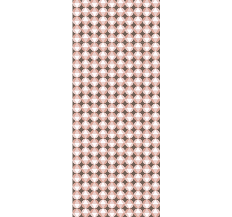Beige patterned motif polka dots wallpaper - TenStickers