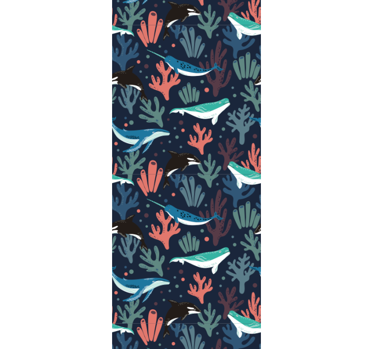 Underwater Scene fish wallpaper - TenStickers