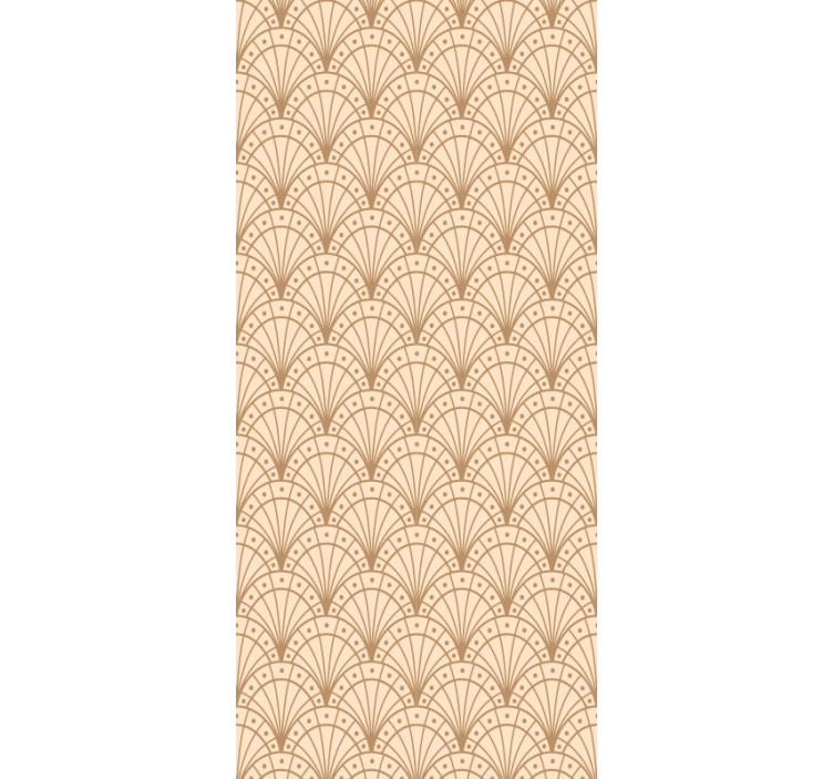 Elegant fan motif office wallpaper - TenStickers