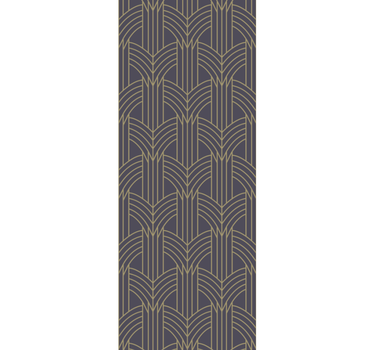 Art-Deco style geo pattern Abstract Wallpaper - TenStickers