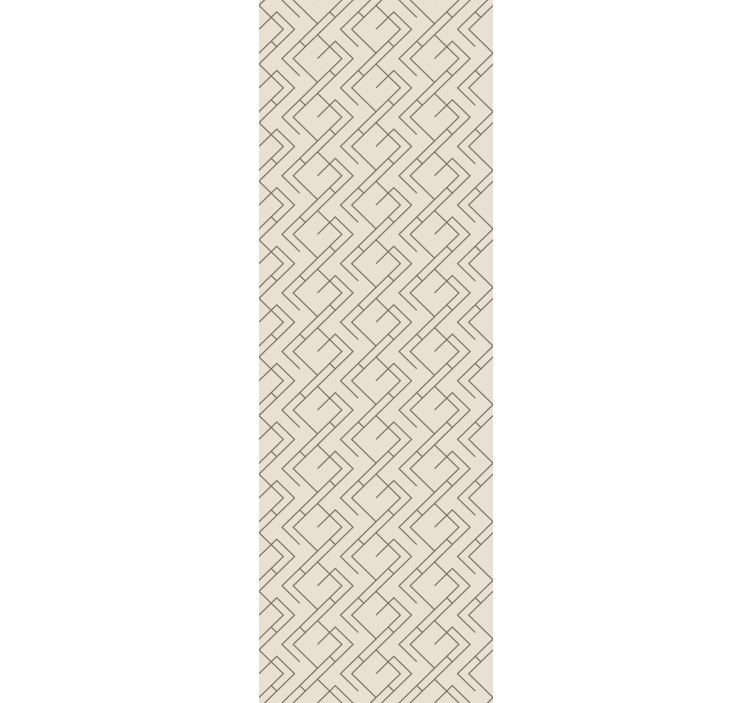 Interlocking Line Pattern geometric wallpaper - TenStickers