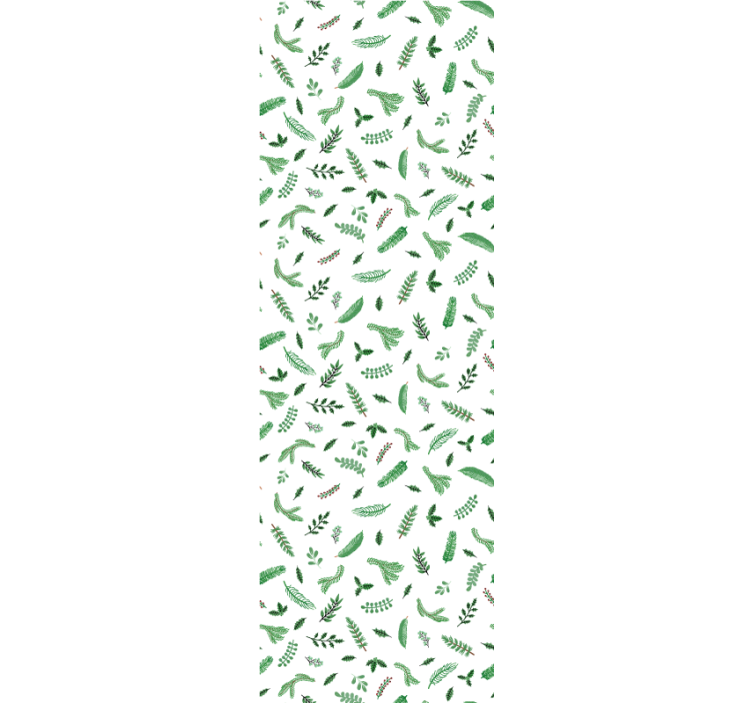 Festive Leaf Patterns christmas wallpaper - TenStickers