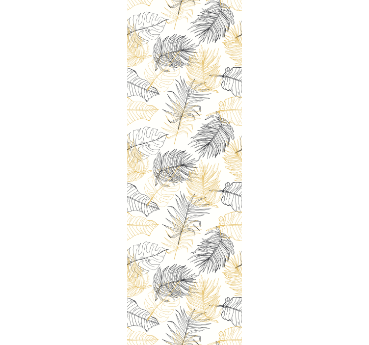 Escapade palm leaves modern wallpaper - TenStickers
