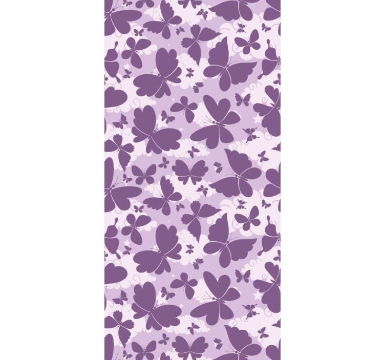 Purple Shades Pattern butterfly wallpaper - TenStickers