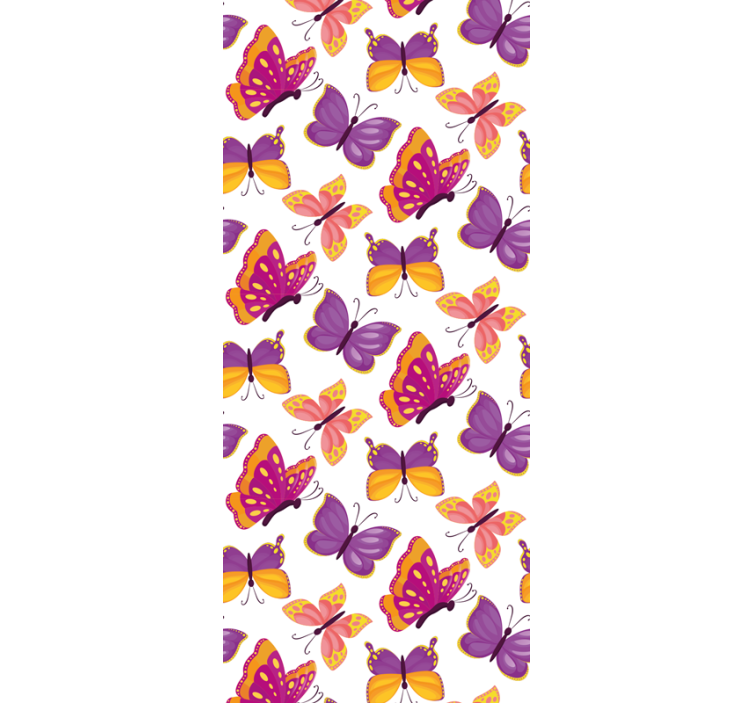 Purple Shades butterfly wallpaper - TenStickers