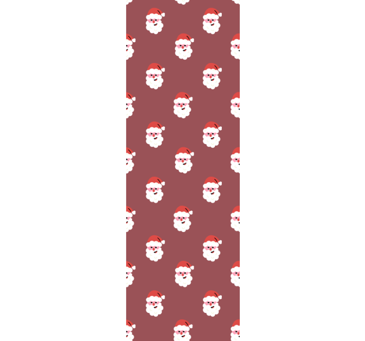 Santa Claus Pattern christmas wallpaper - TenStickers