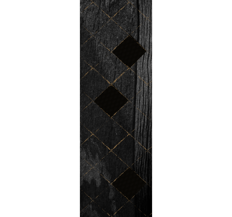 Black elegant pattern tile wallpaper - TenStickers