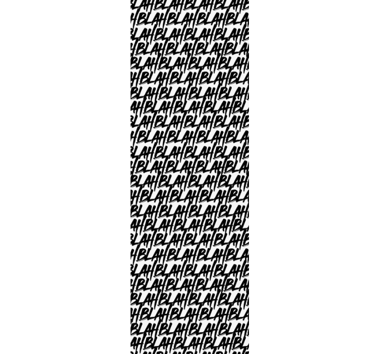 Blahblach pattern letter wallpaper - TenStickers