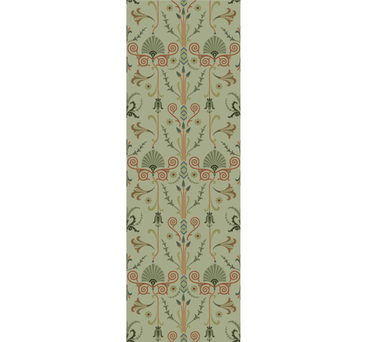 Green vine decor living room wallpaper - TenStickers