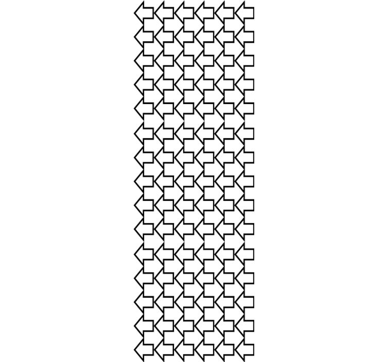 Directional Arrow Pattern geometric wallpaper - TenStickers