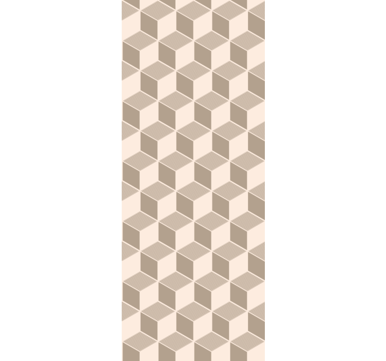 Stylish Cube Pattern geometric wallpaper - TenStickers