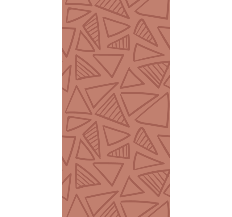 Abstract red pattern geometric wallpaper - TenStickers