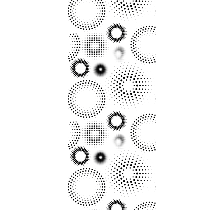 Pointillist geometry polka dots wallpaper - TenStickers